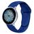 Pulseira Silicone 20mm Para Galaxy Watch Active 40mm 44mm Azul-Royal