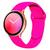 Pulseira Silicone 20mm Para Galaxy Watch Active 40mm 44mm Rosa Barbie