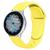 Pulseira Silicone 20mm Para Galaxy Watch Active 40mm 44mm Amarelo