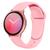 Pulseira Silicone 20mm Para Galaxy Watch Active 40mm 44mm Rosa-Claro