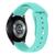 Pulseira Silicone 20mm Para Galaxy Watch Active 40mm 44mm Azul-Claro