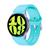 Pulseira Silicone Fecho Curvo Para Galaxy Watch6 44mm R945 AZUL CLARO