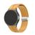 Pulseira Silicone Fecho Magnetico Prata compativel com Samsung Galaxy Watch 6 - Samsung Galaxy Watch 5 - Samsung Galaxy Watch 4 Mostarda