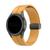 Pulseira Silicone Fecho Magnetico Preto compativel com Samsung Galaxy Watch 5 Pro - Galaxy Watch 5 - Galaxy Watch 4 - Galaxy Watch 4 Classic Mostarda