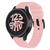Pulseira Silicone Fecho Preto para Samsung Galaxy Watch 5 Watch5 Pro Watch 4 Active2 40mm 44mm 45mm Rosa Claro