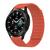 Pulseira Silicone Magnética Colorida Galaxy Watch 4 Classic Vermelho Alaranjado