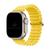 Pulseira Silicone Oceano Fivela Compatível com Apple Watch Amarelo