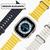 Pulseira Silicone Oceano Marítima Fivela Compatível A Watch Ultra Serie 8 38/40/42/44/45/49mm AMARELO