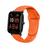 Pulseira Silicone Premium Amazfit Bip U / Bip U Pro - Novo Laranja