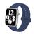 Pulseira Silicone Sport 41mm Compatível Apple Watch 7 Azul-marinho