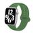 Pulseira Silicone Sport 41mm Compatível Apple Watch 7 Verde-militar