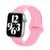 Pulseira Silicone Sport 41mm Compatível Apple Watch 7 Rosa
