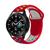 Pulseira Silicone Sport Furadinha Colorida compativel com Watch 4 Vermelho Multicor