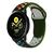 Pulseira Silicone Sport Furadinha Colorida Pride para Active Verde Militar Multicor