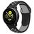 Pulseira Silicone Sport Furadinha Compatível com Galaxy Watch Active 1 E 2 Preto com Cinza