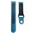 Pulseira Silicone Sport Furadinha Compatível com Galaxy Watch Active 1 E 2 Azul Acinzentado com Preto