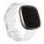 Pulseira Sport Borboleta compativel com Fitbit Versa 4 e Versa 3 - Fitbit Sense e Sense 2 Branco