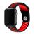 Pulseira Sport Furos Compatível Com AppleWatch Preto e Vermelho 