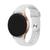 Pulseira Sport Lisa compativel com Samsung Galaxy Watch 4, Galaxy Watch 4 Classic, Galaxy Watch 5, Galaxy Watch 5 PRO Branco