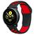 Pulseira Sport Premium Samsung Galaxy Watch Active 1/2 20mm PRETO C/ VERMELHO
