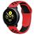 Pulseira Sport Premium Samsung Galaxy Watch Active 1/2 20mm VERMELHO C/ PRETO