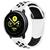 Pulseira Sport Premium Samsung Galaxy Watch Active 1/2 20mm BRANCO C/ PRETO