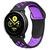 Pulseira Sport Premium Samsung Galaxy Watch Active 1/2 20mm PRETO C/ ROXO