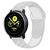 Pulseira Sport Premium Samsung Galaxy Watch Active 20mm CINZA C/ BRANCO
