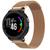 Pulseiras magnética em Aço/Inox NSmart compatíveis com Garmin Forerunner 220 230 235 620 630 735 735x Rose gold