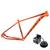 Quadro aro 29 Bike MTB First Lunix Tapered + Caixa de Direção Esferada Laranja preto fosco
