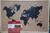 Quadro De Aviso Cortiça Mapa Mundi Decoração Para Parede Preto
