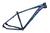 Quadro de Bicicleta aro 29 Bike Aluminio First Lunix Azul preto brilho