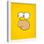 Quadro Decorativo Homer Simpson 1000 Faces Branca