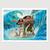 Quadro para Quarto Disney Moana Maui 45x33 A3 Branco