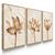 Quadros Decorativos com Moldura Sala Quarto Abstrato Flores Quartzo Moldura Pinus