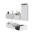Quarto Infantil Completo c/ Minicama e Mesa Cabeceira Multimóveis MP4204 Branco