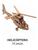 Quebra Cabeça 3D em Madeira Aviões Colecionável Branco navajo