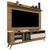 Rack c/ Painel Giga Veneto / Vivare Wood Sala Estar TV até 72 polegadas Cumaru/Off White