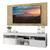 Rack com Painel e Suporte TV 65" com 2 portas Londres Multimóveis V3344 Branco/Rustic