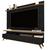 Rack com Painel Para Sala Vivare Wood 1.8 Tv 72 Pol. - 3 Gav Black/Freijó