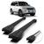 Rack de Teto Travessa Larga Mitsubishi Pajero Full 2006 A 2014 Preto Prata 45Kg Preto