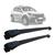 Rack De Teto Travessa Renault Sandero Stepway 2007 a 2022 Alumínio MN-4008 Preto MN-4009 Prata Preto