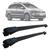 Rack De Teto Travessa Volkswagen Spacefox Aluminio MN-115 Preto MN-116 Prata MN Travessas Preto