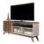 Rack de TV 50" 55" Retro para Apartamento Pequeno Malbec Wood Anto Ripado/Off White Freijo