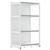 Rack Fit Parede 1 Inicial 2,02X0,90X0,60 4 Bandejas Amapá Branco Perfil Cinza