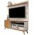 Rack Malbec Wood e Painel Vivare 1.36 para Sala TV até 55" Off White/Nature