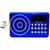 Rádio Bluetooth Retrô Portátil Fm Mp3 Usb Sd Fone De Ouvido Potente Mini Pendrive 16Gb Usb 2.0 Metálico Rapido Chaveiro Azul