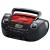 Rádio Mondial 3,4W Rms USB FM MP3 NBX-06 Preto com Vermelho