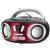 Rádio Mondial 6W Rms USB FM MP3 BX-17 Preto com Vermelho