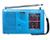 Rádio Portátil  7 Faixas -71AC (FM1 + FM2 + OM + 4 OC) -  Motobras Azul